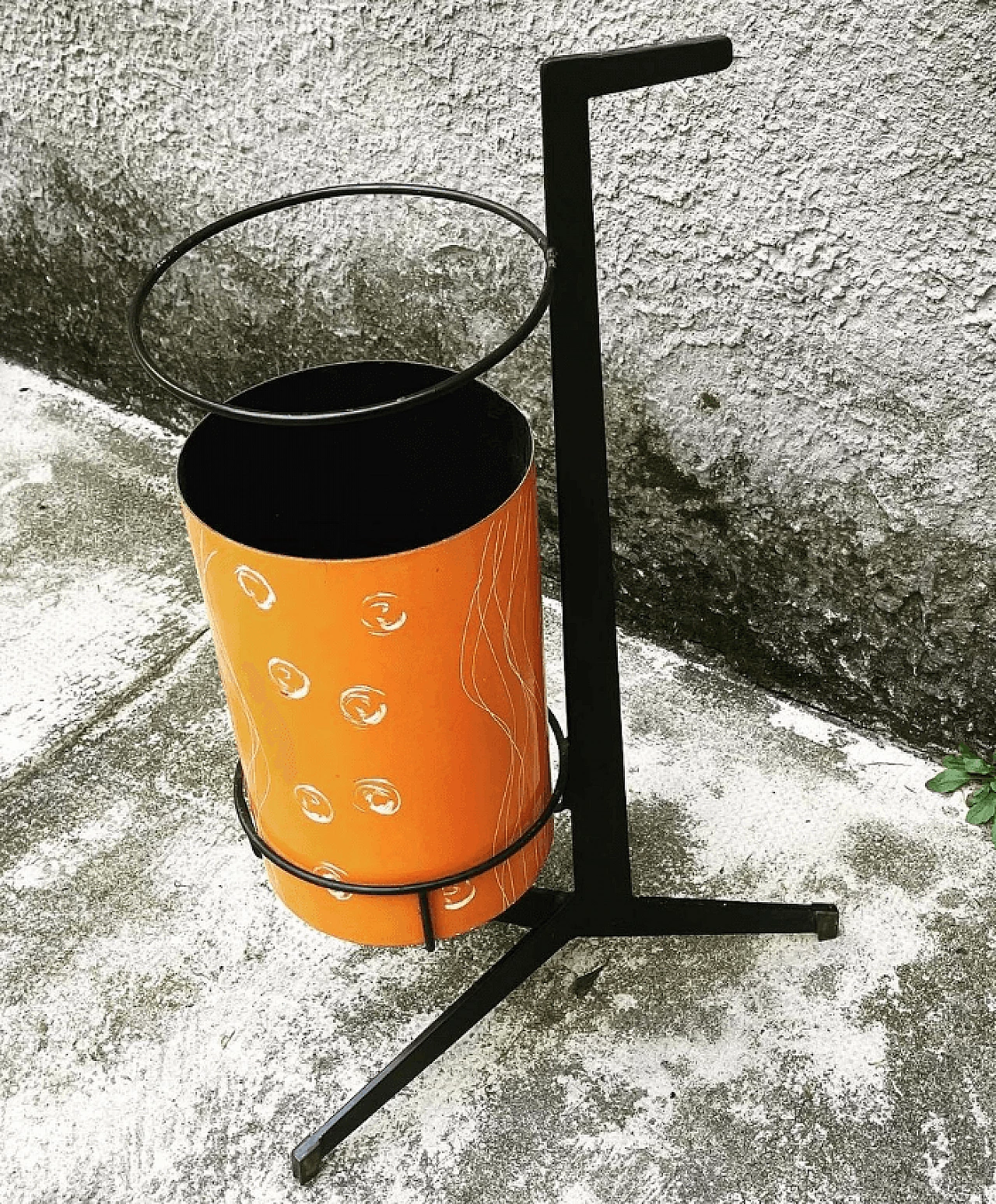 Enamelled umbrella stand with brass feet by Siva Poggibonsi, 1950s 1365470