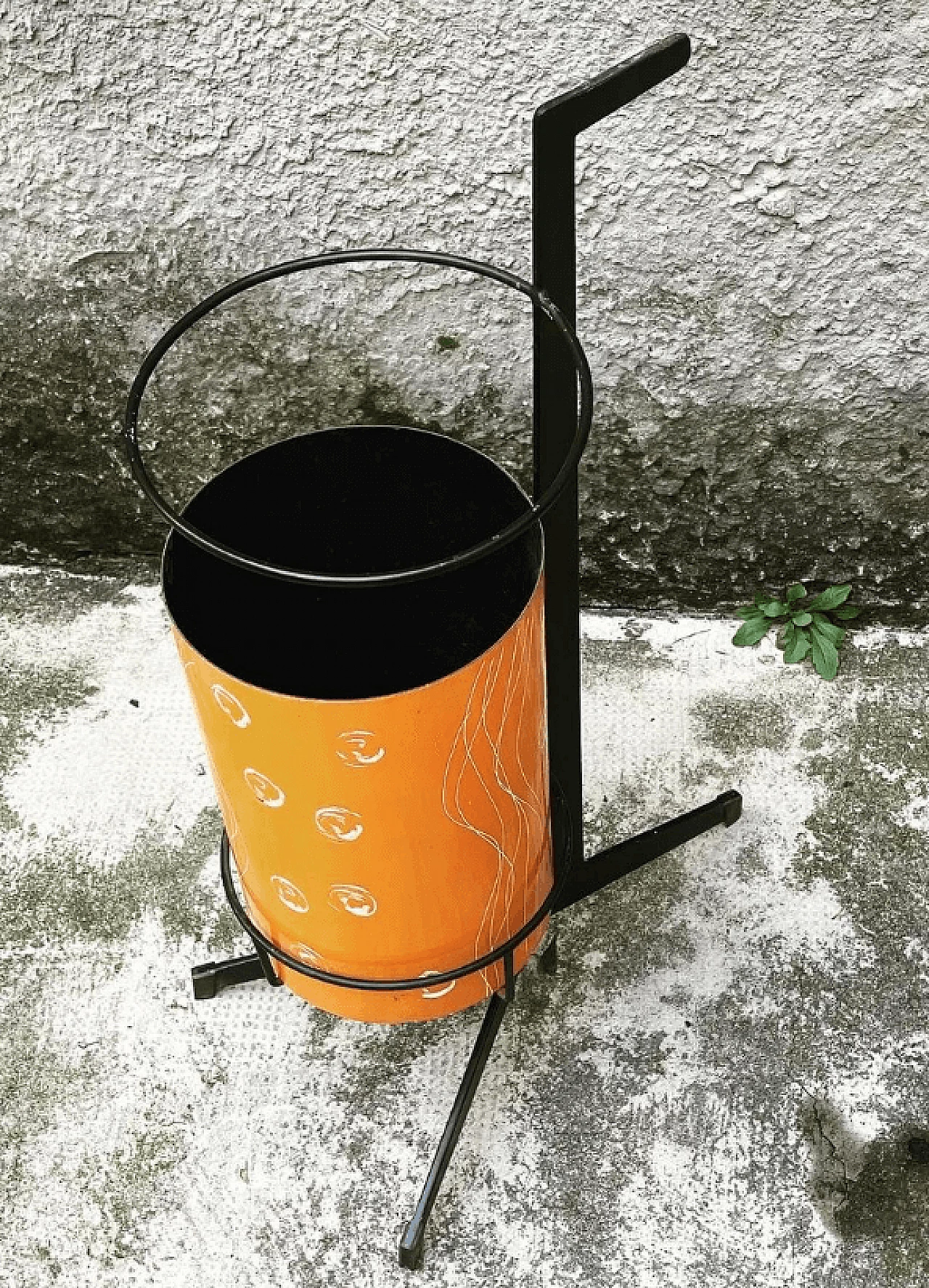 Enamelled umbrella stand with brass feet by Siva Poggibonsi, 1950s 1365472