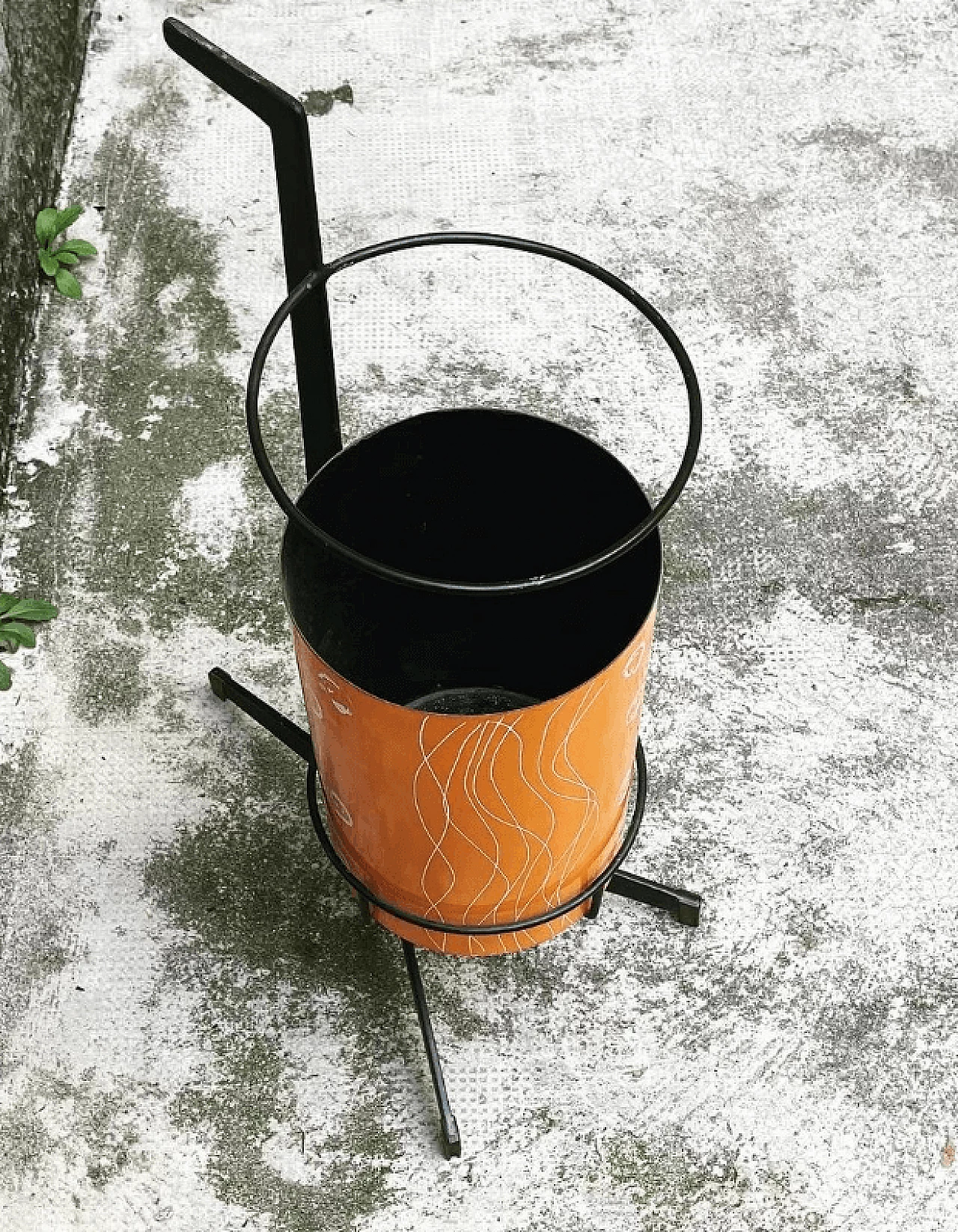 Enamelled umbrella stand with brass feet by Siva Poggibonsi, 1950s 1365473