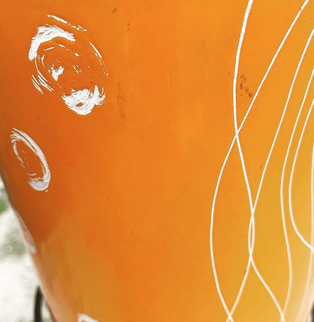 Enamelled umbrella stand with brass feet by Siva Poggibonsi, 1950s 1365474