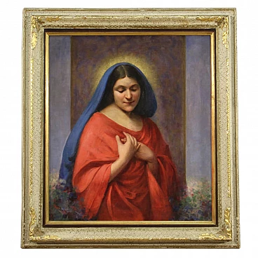 Madonna, oil painting on canvas, 1929