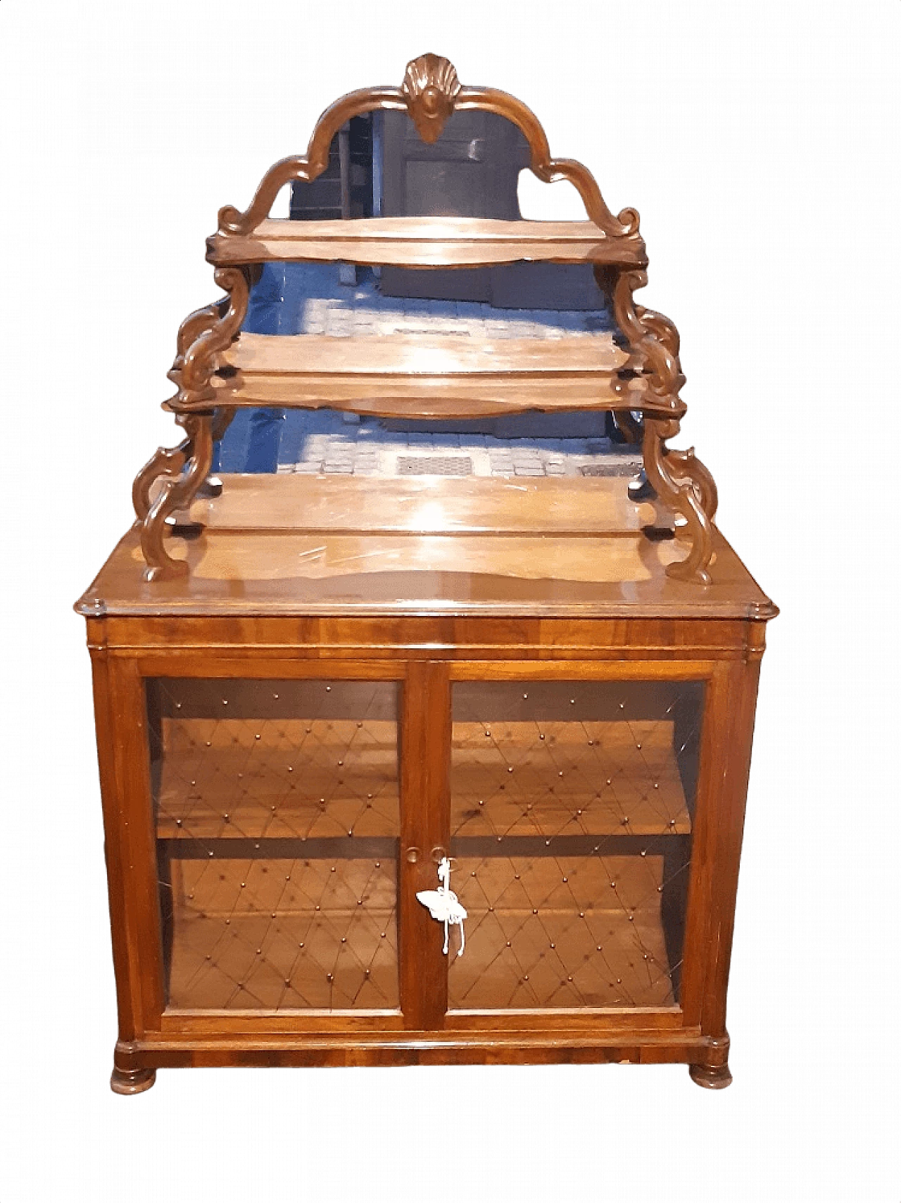 ITALFROM Vetrina Vetrinetta Espositore Bacheca Ovale Piccola Showcase
