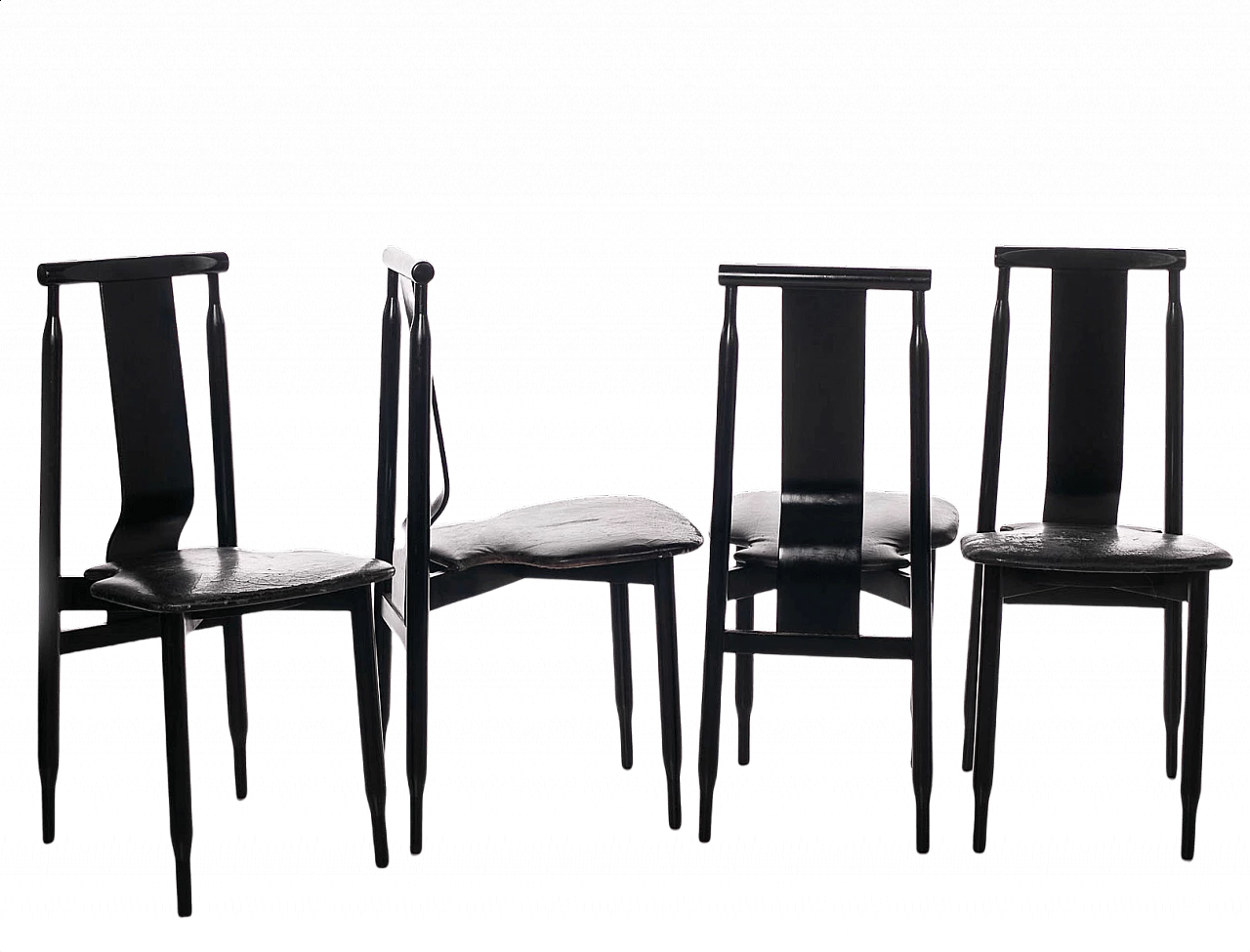 4 Lierna Chairs by Achille and PierGiacomo Castiglioni for Cassina, 1950s 1365600