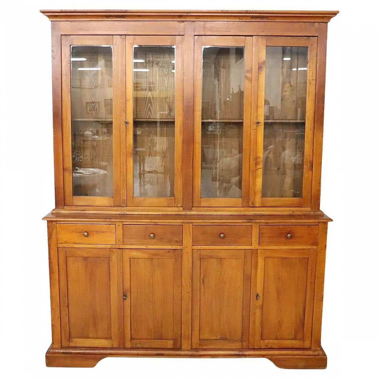 Credenza con vetrina in ciliegio, inizio '900 1365705