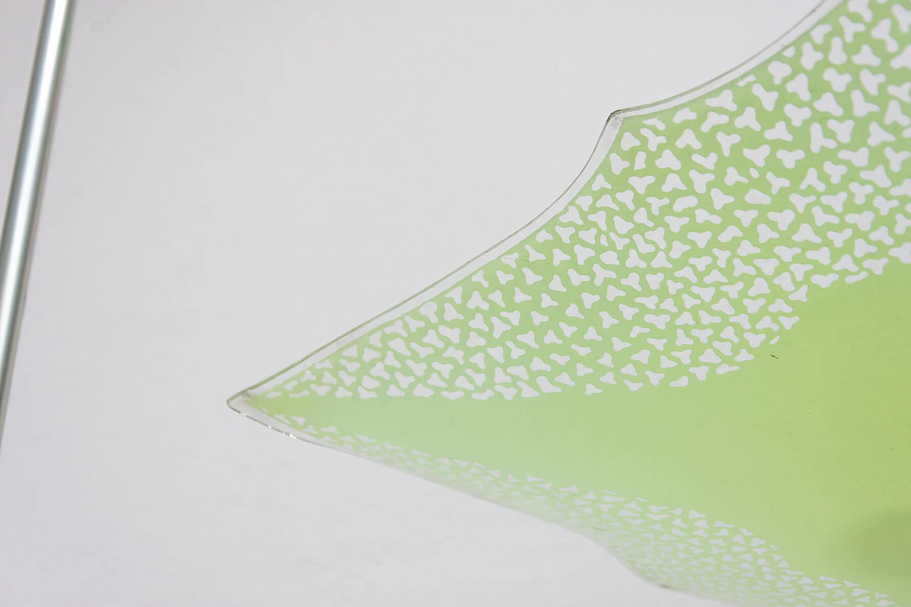 Lampadario in vetro verde, anni '60 1366463