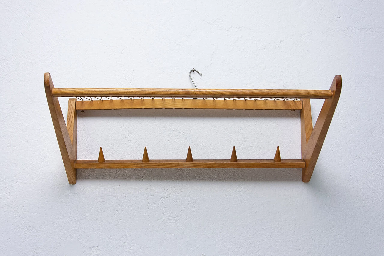 Beech shelf by Krásná Jizba, 1960s 1366582