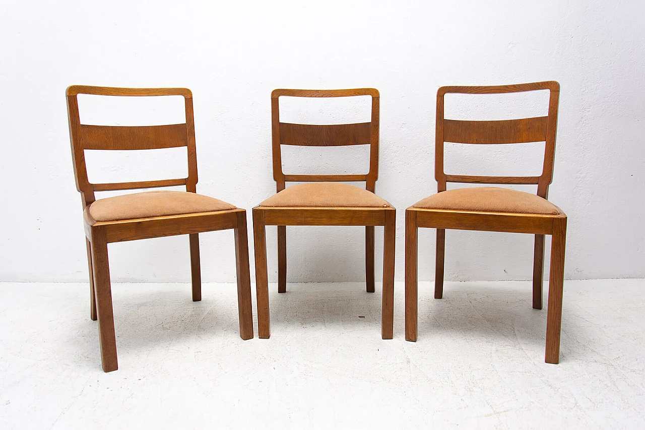3 Art Deco dining chairs, 1930s 1367075