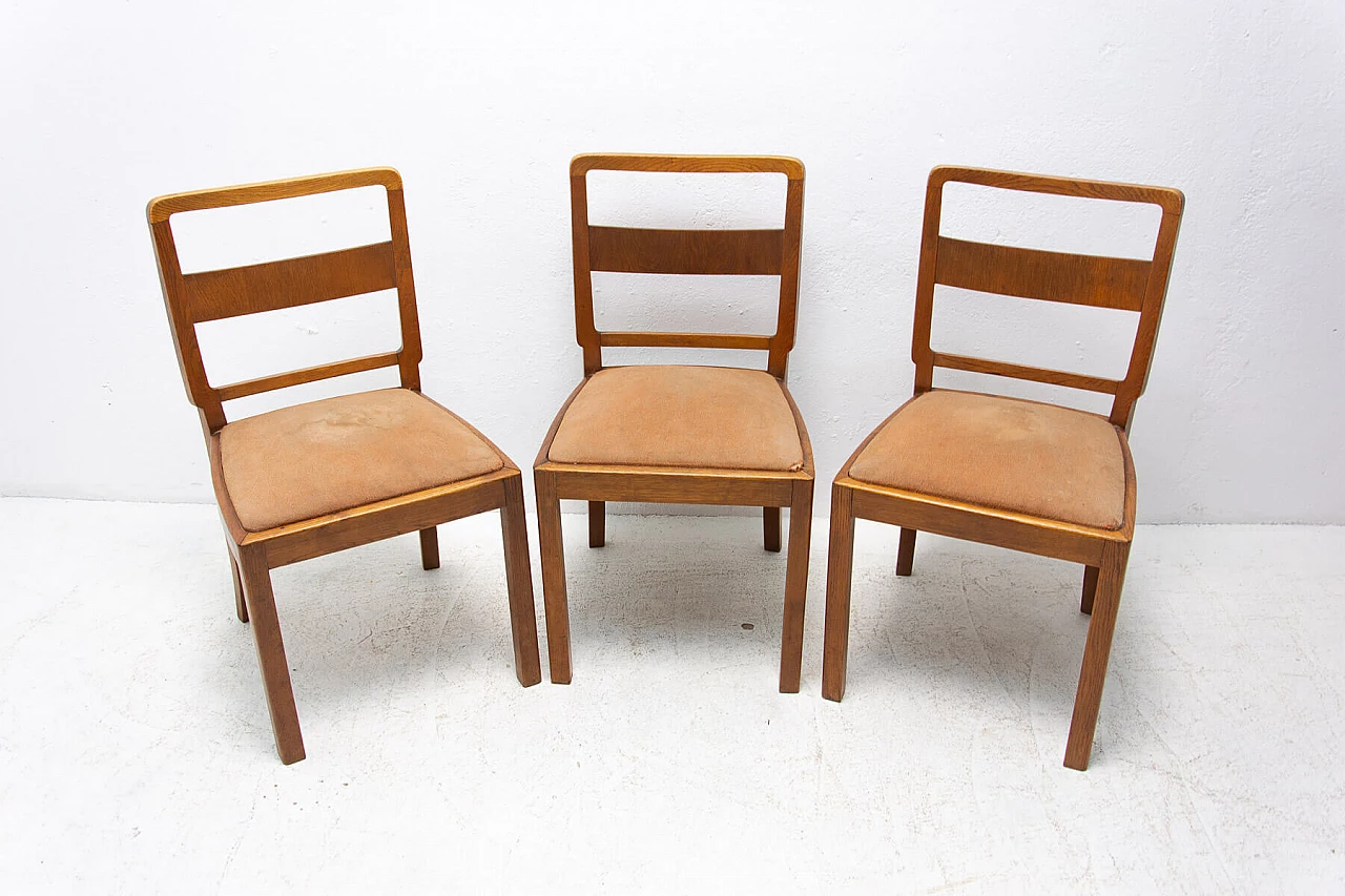 3 Art Deco dining chairs, 1930s 1367076