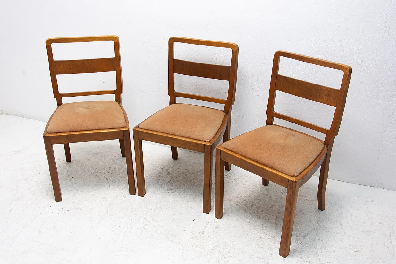 3 Art Deco dining chairs, 1930s 1367077