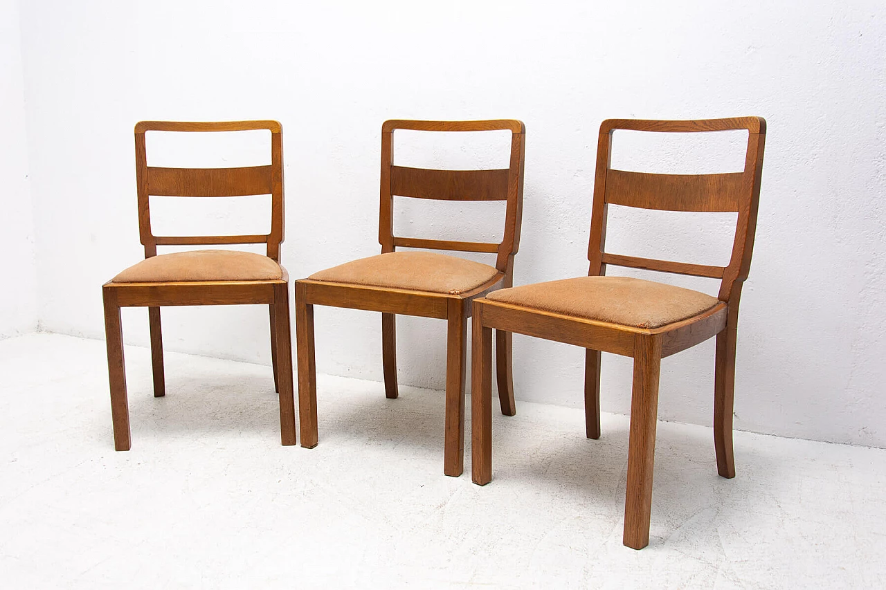 3 Art Deco dining chairs, 1930s 1367078