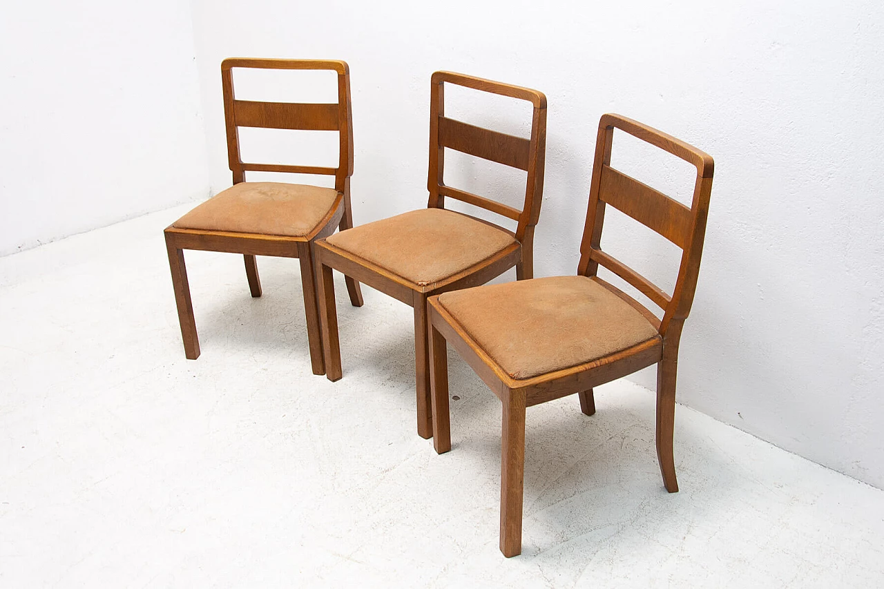3 Art Deco dining chairs, 1930s 1367079