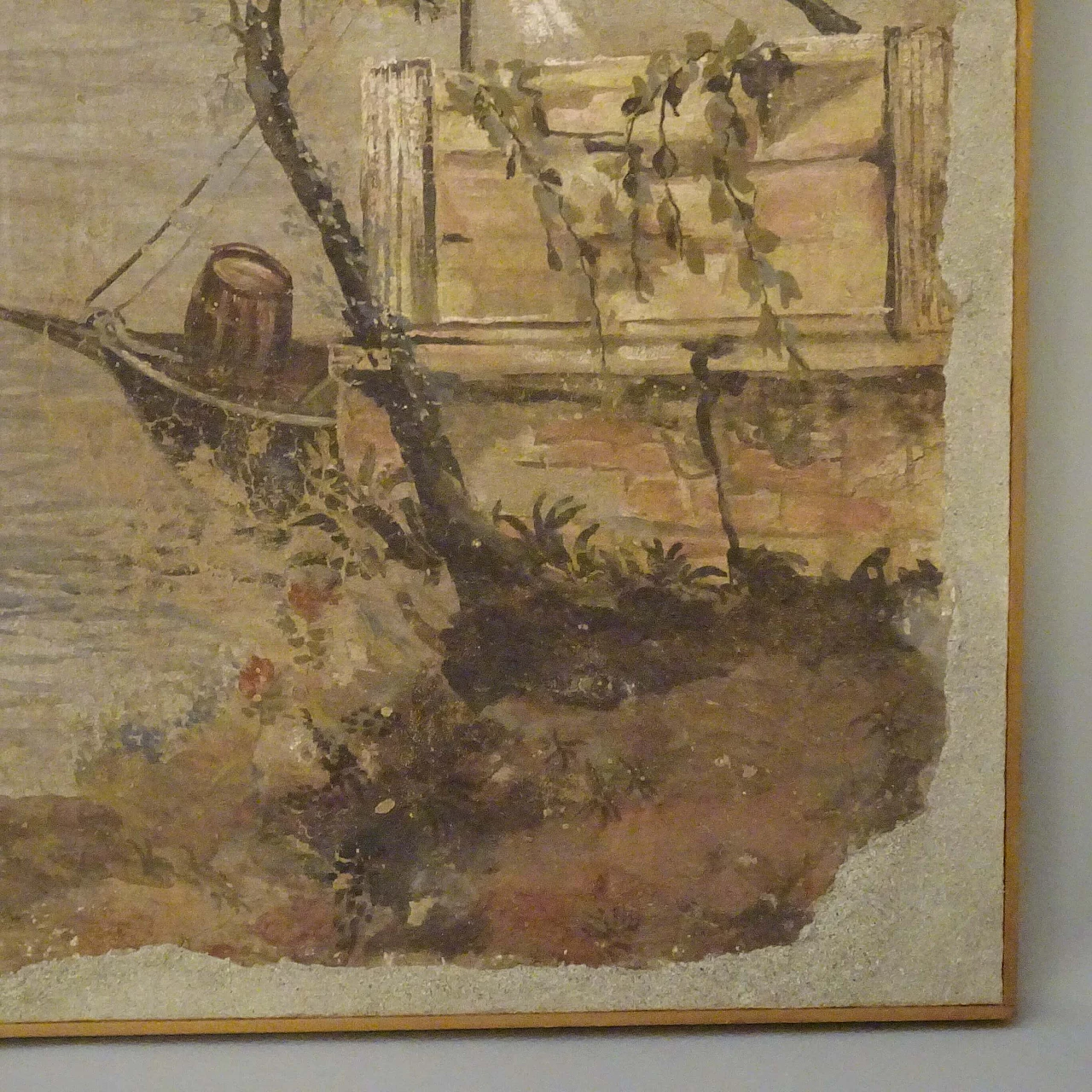 Seascape painted in imitation of a fresco tear, late 19th century 1367154