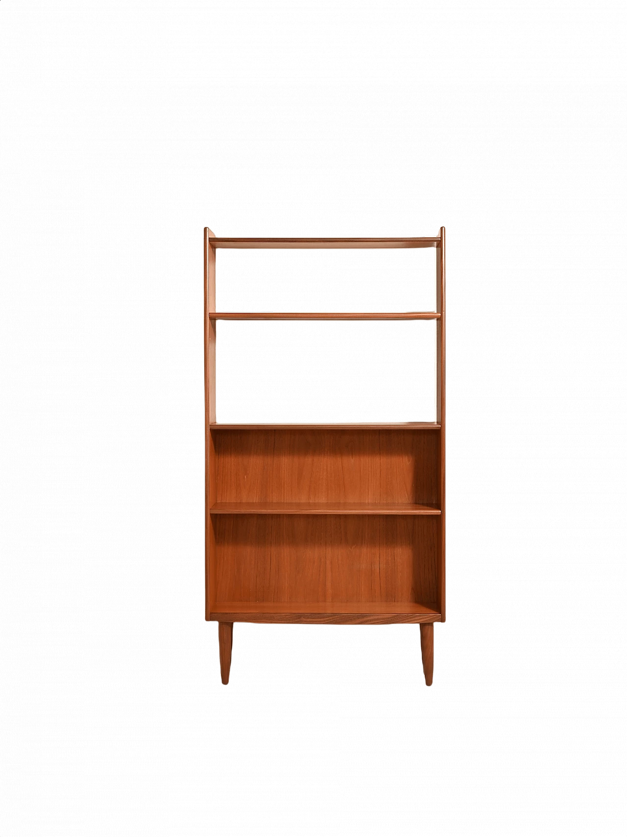 Libreria sottile in teak, anni '60 1367192