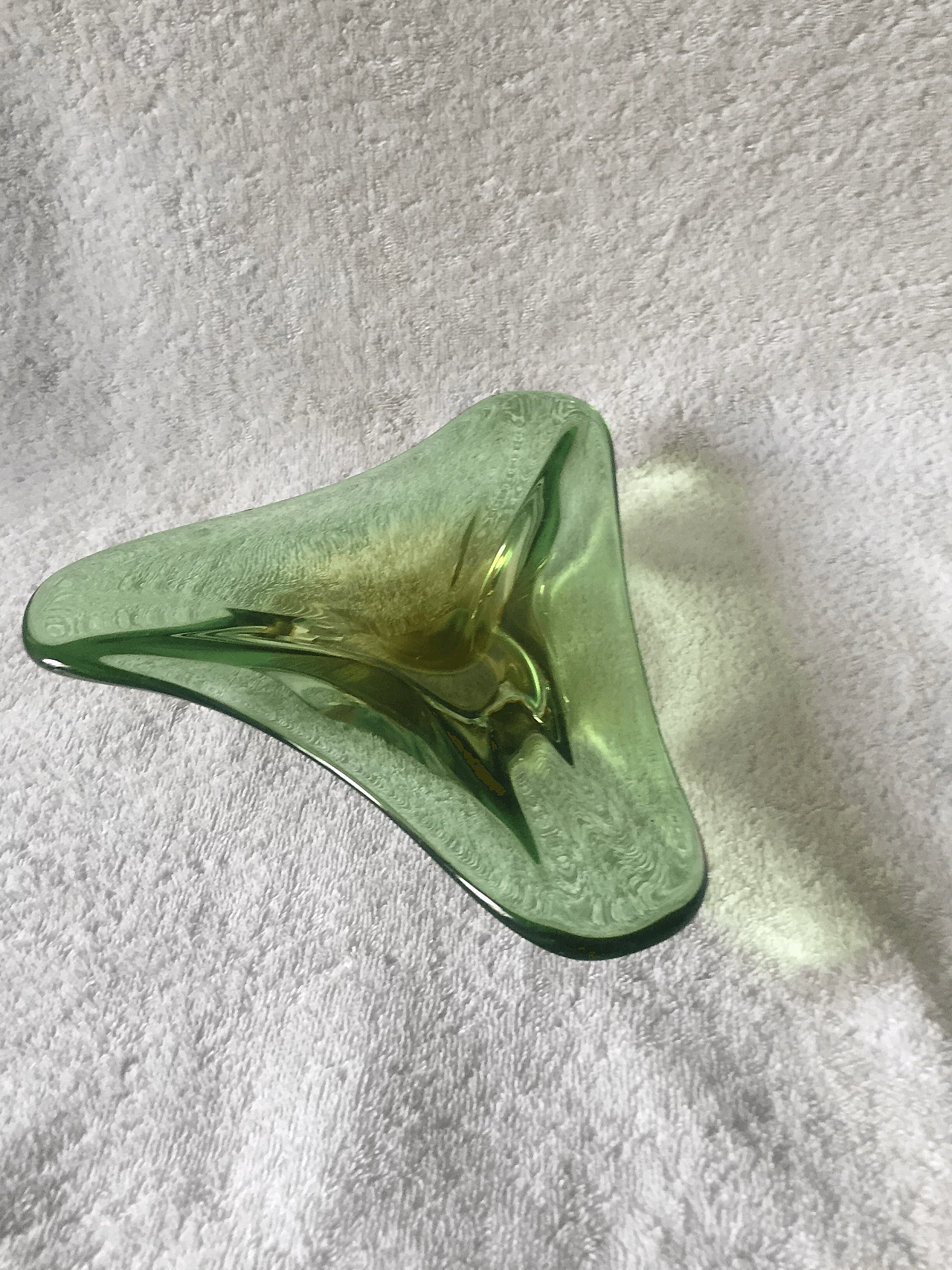 Seguso green Murano glass ashtray, 1970s 1367376