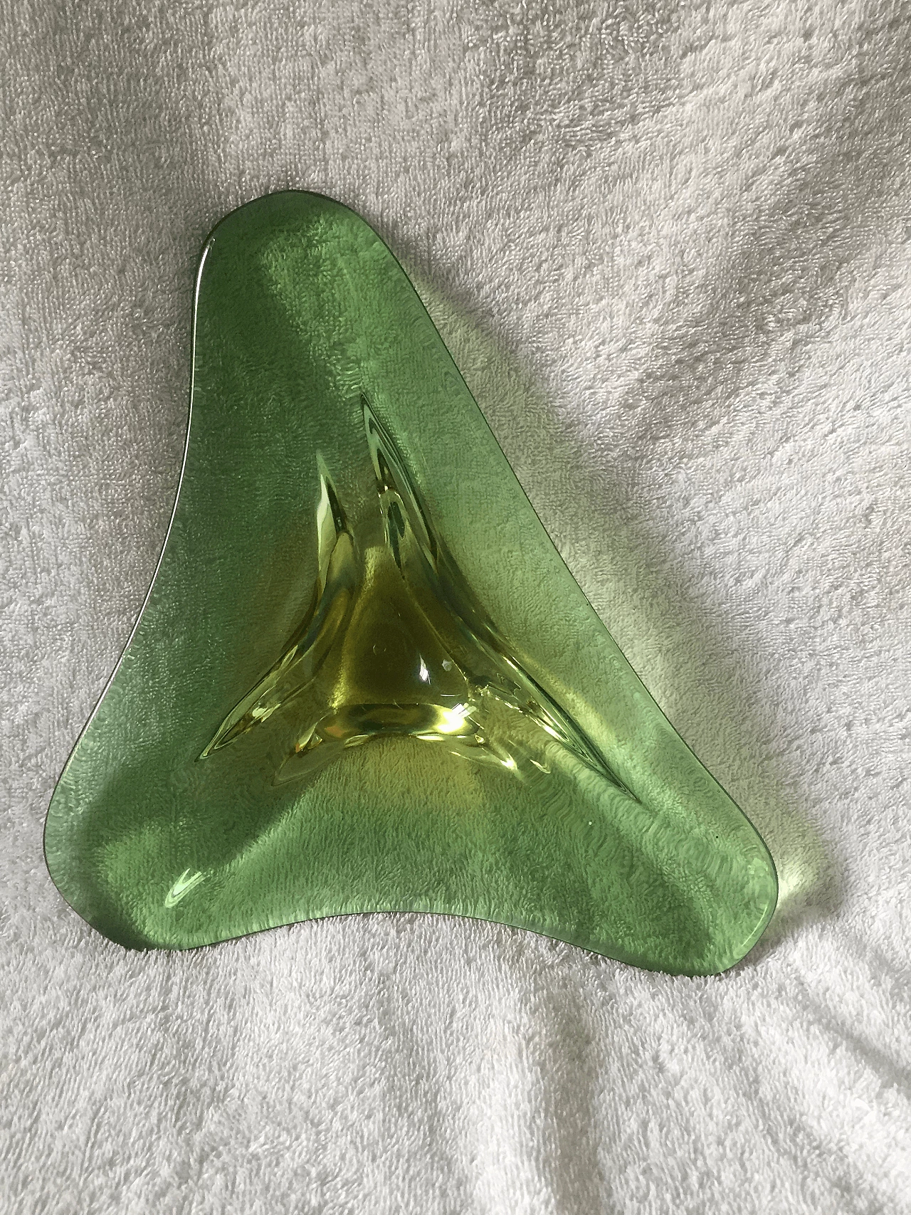 Seguso green Murano glass ashtray, 1970s 1367377