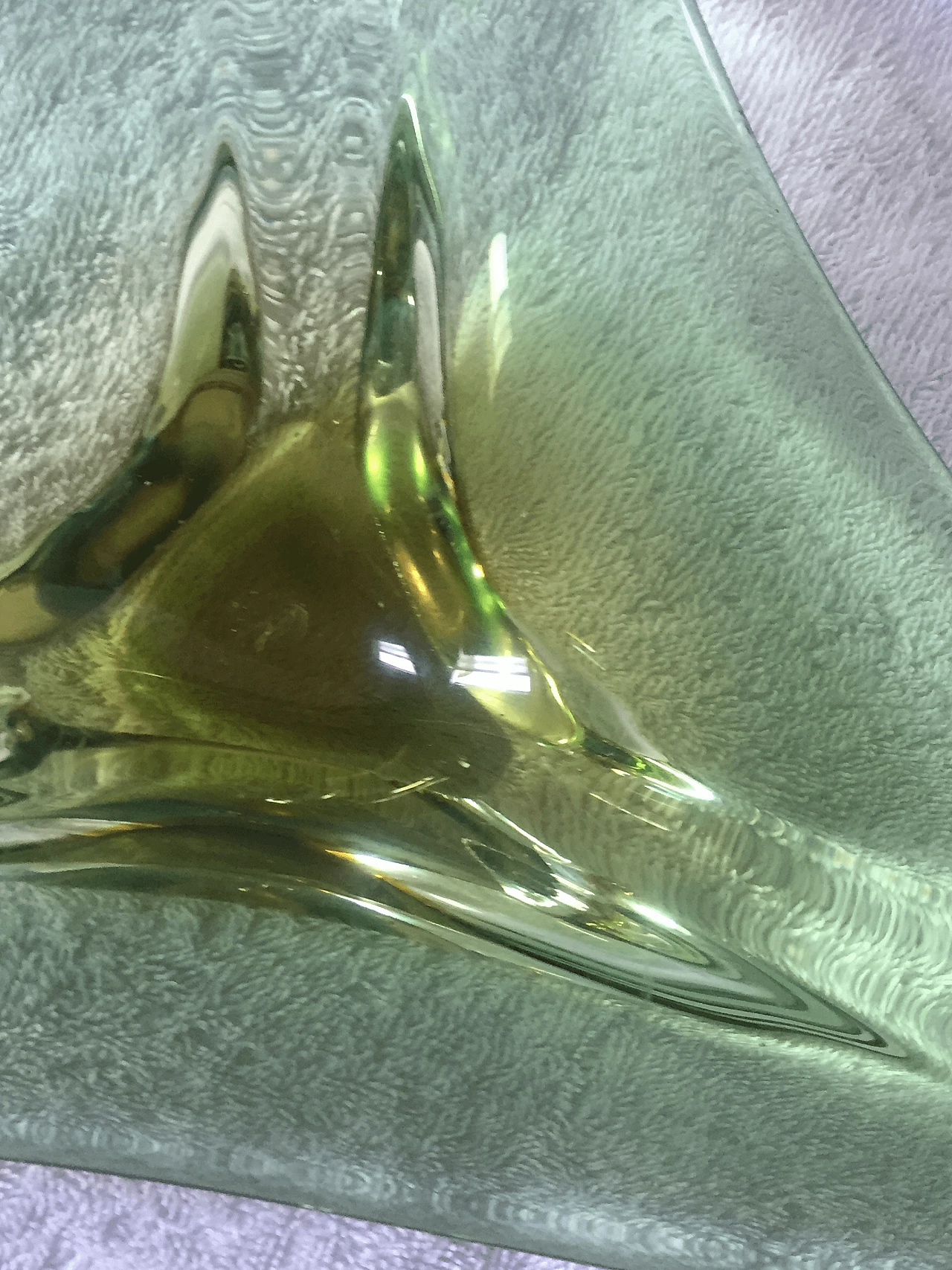 Seguso green Murano glass ashtray, 1970s 1367380
