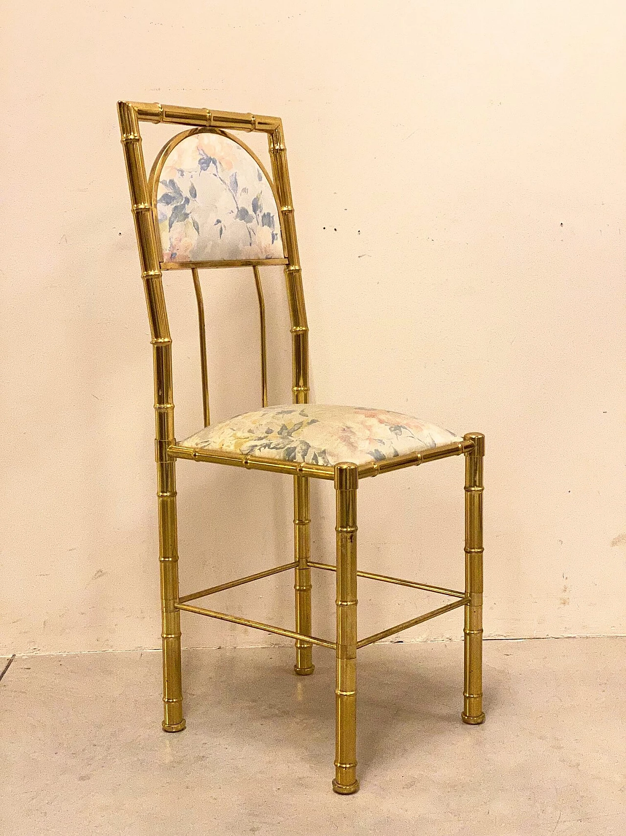 6 Sedie in ottone effetto bambù, anni '70 1367991