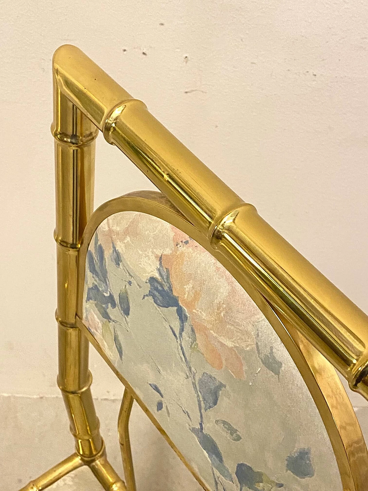 6 Sedie in ottone effetto bambù, anni '70 1367996