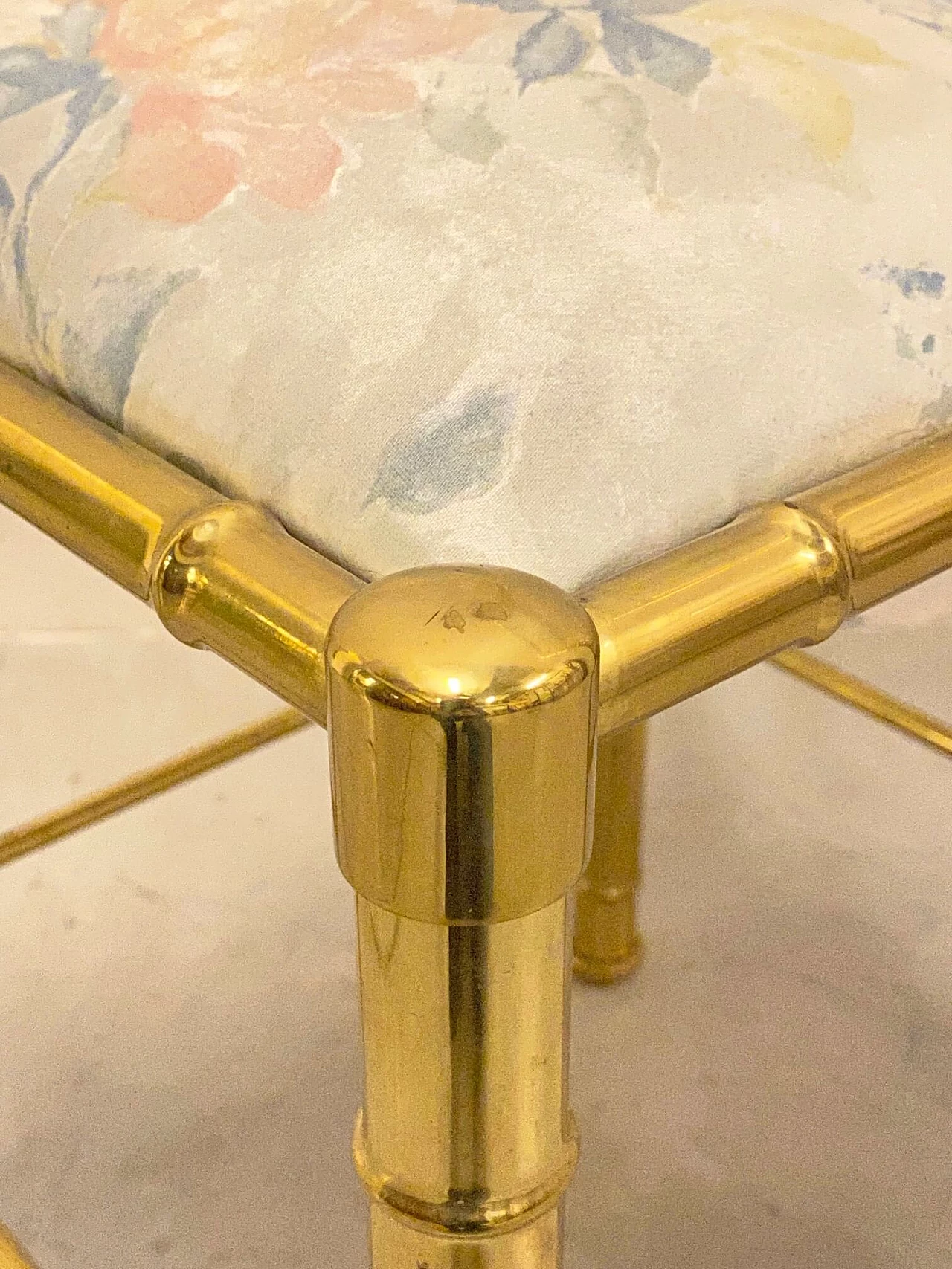 6 Sedie in ottone effetto bambù, anni '70 1367997