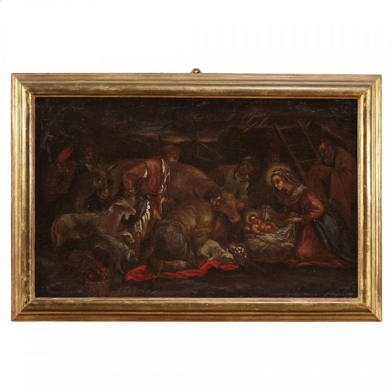 Adoration of the Shepherds, Italian oil painting, 18th century 1368150