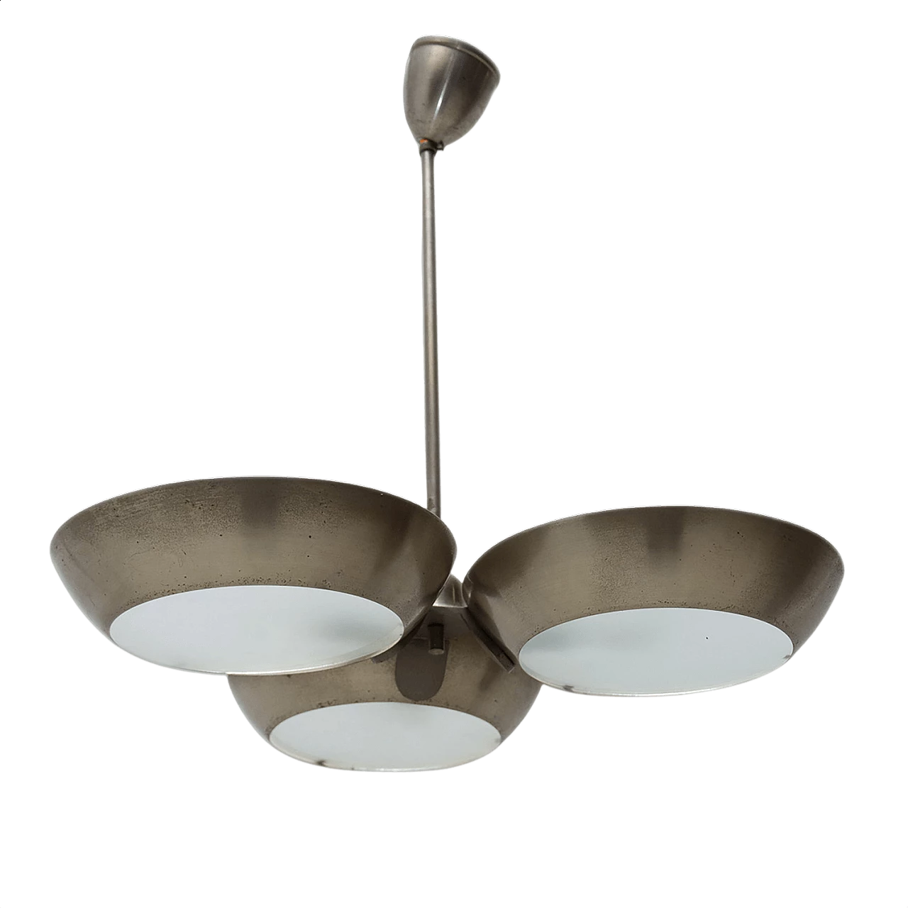 Zukov nickel steel pendant lamp, 1950s 1368151