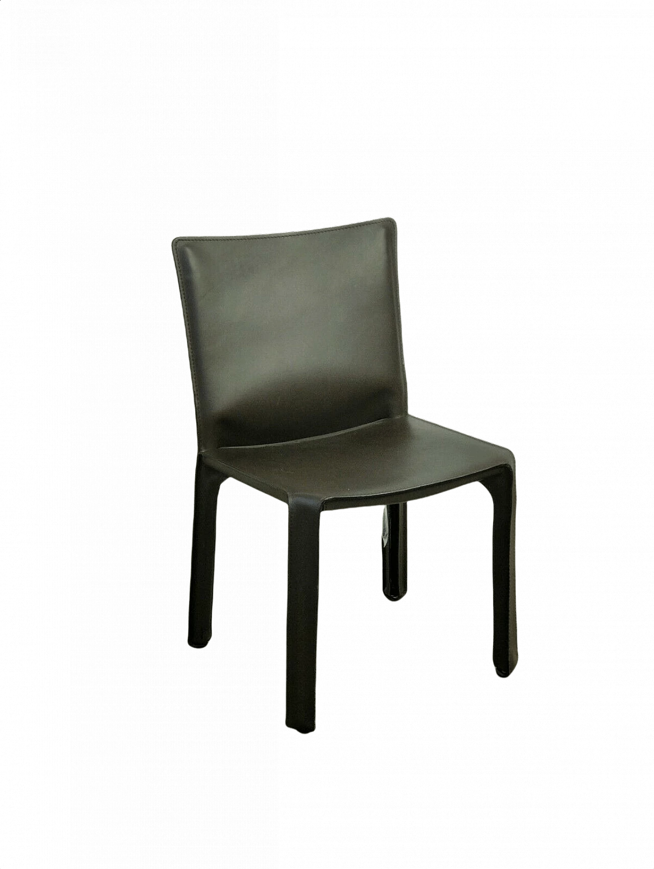Cab 412 chair in brown leather by Mario Bellini for Cassina, 70s 1368237