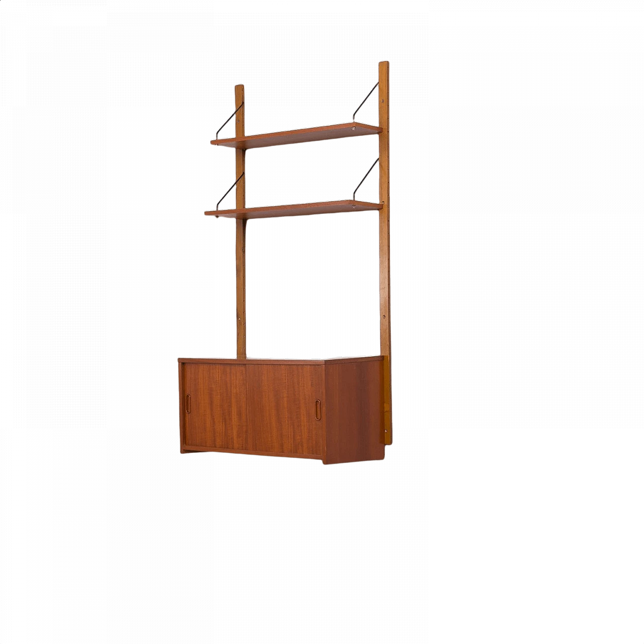 Pensile d'ingresso con porte scorrevoli in teak, anni '60 1368238