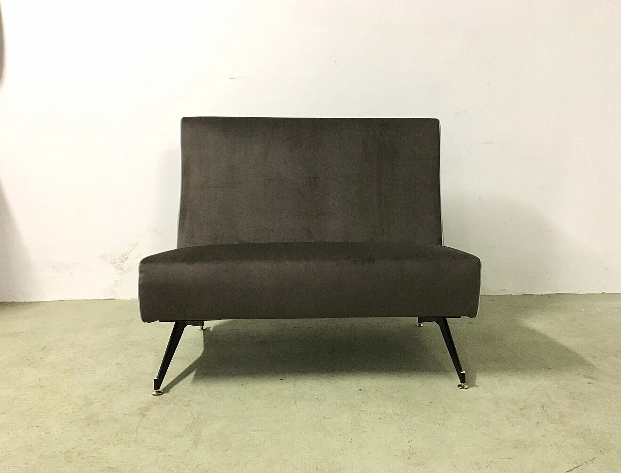 Velvet sofa, 60s 1368385