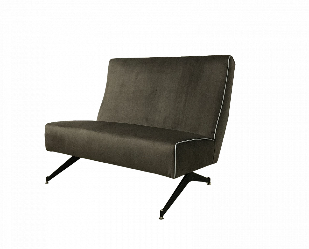 Velvet sofa, 60s 1368476