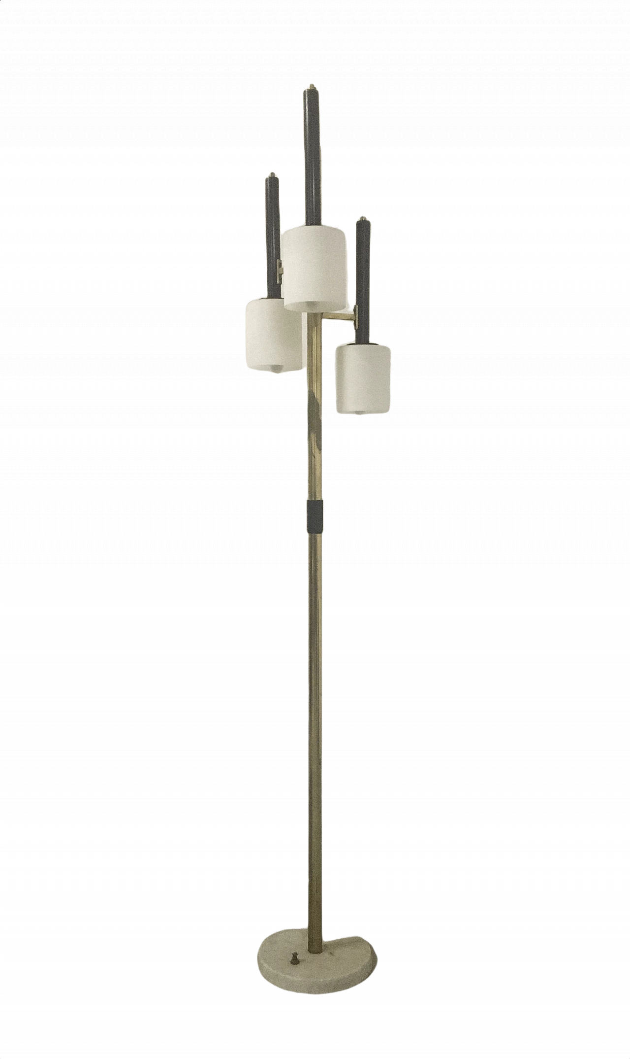 Floor lamp in brass and glass, 1950s 1368477