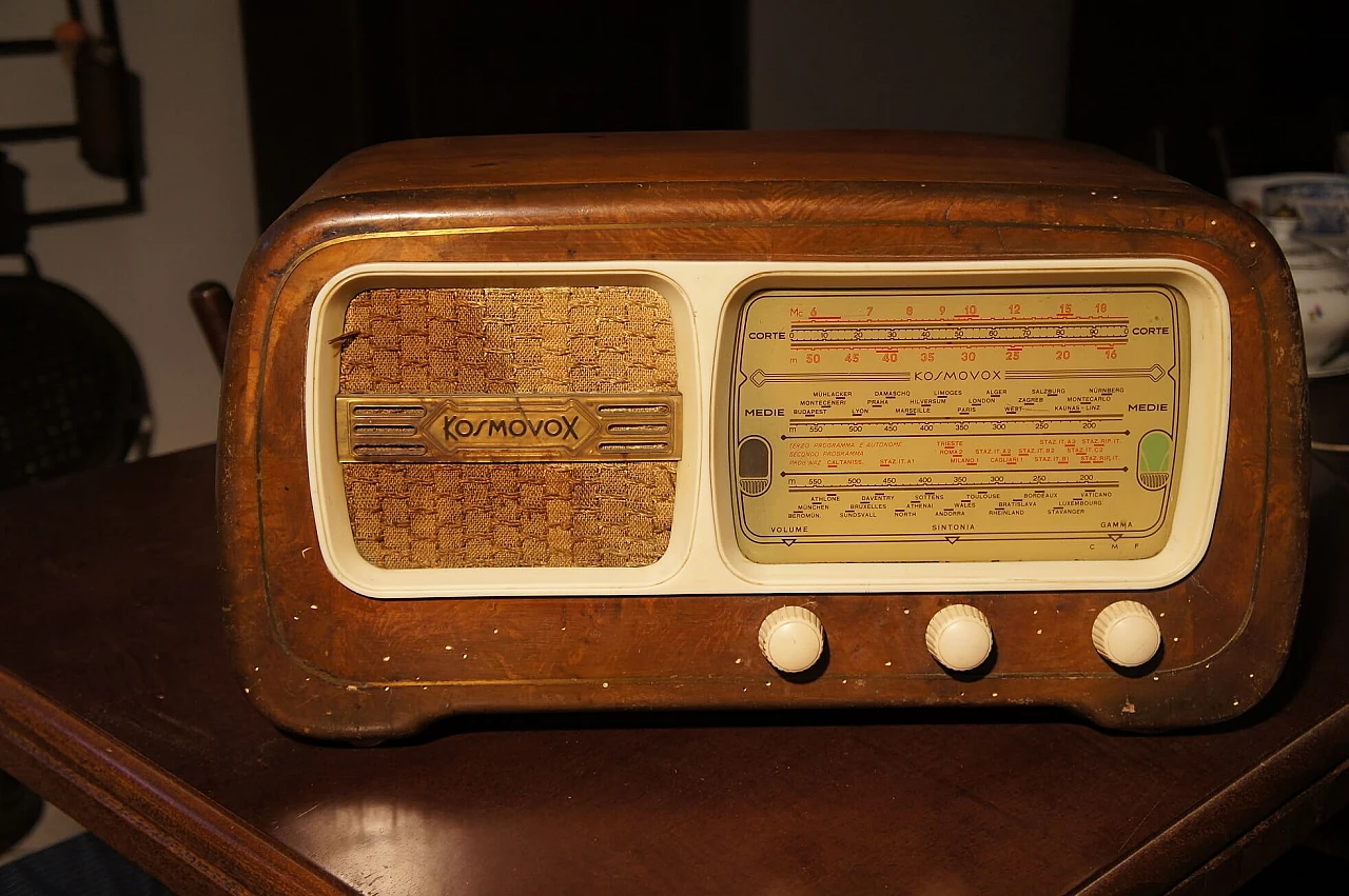 Kosmovox 275 wooden valve radio, 1950s 1368487