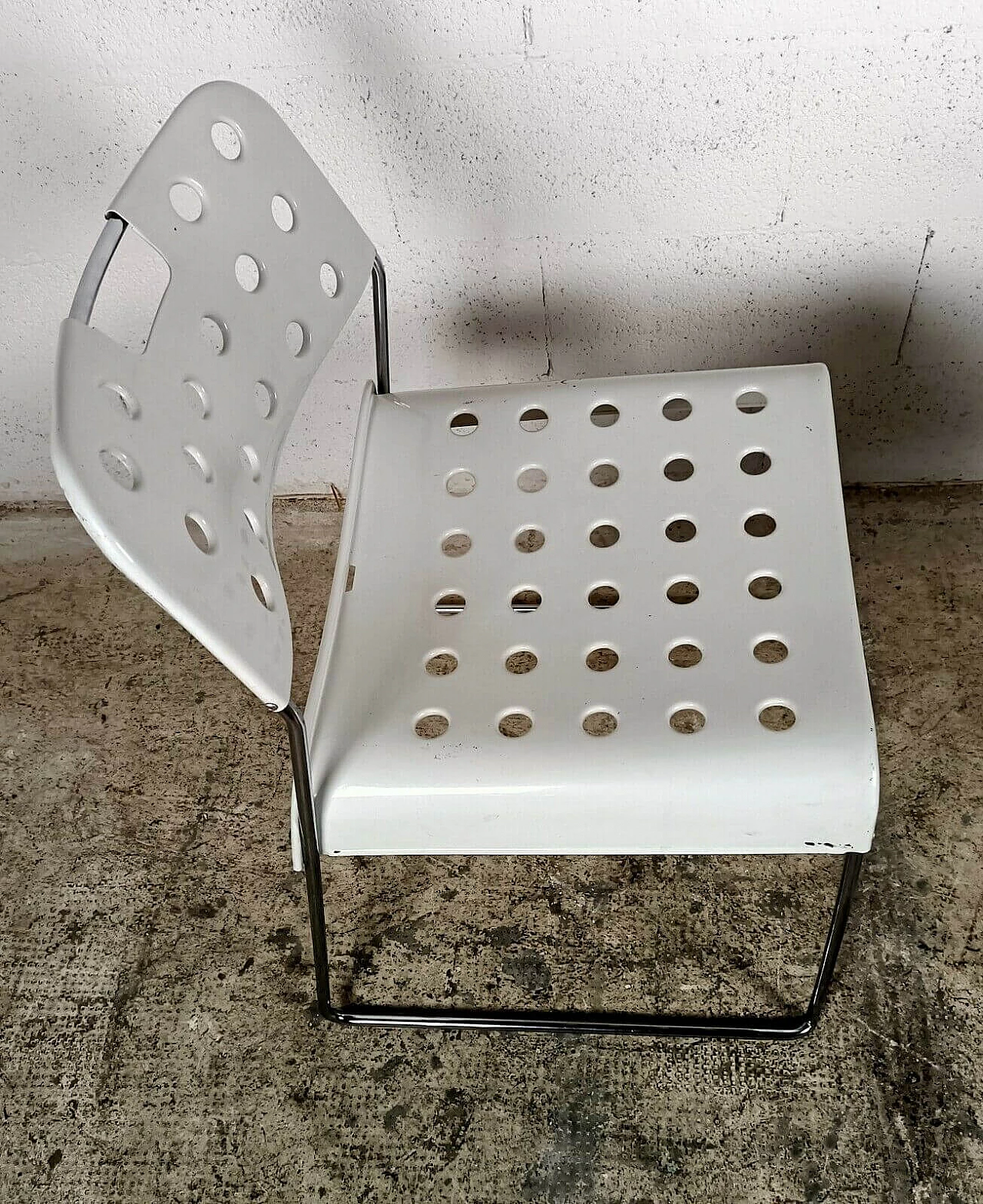 Pair of Omkstak stackable chairs by Rodney Kinsman for Bieffeplast, 1970s 1368614