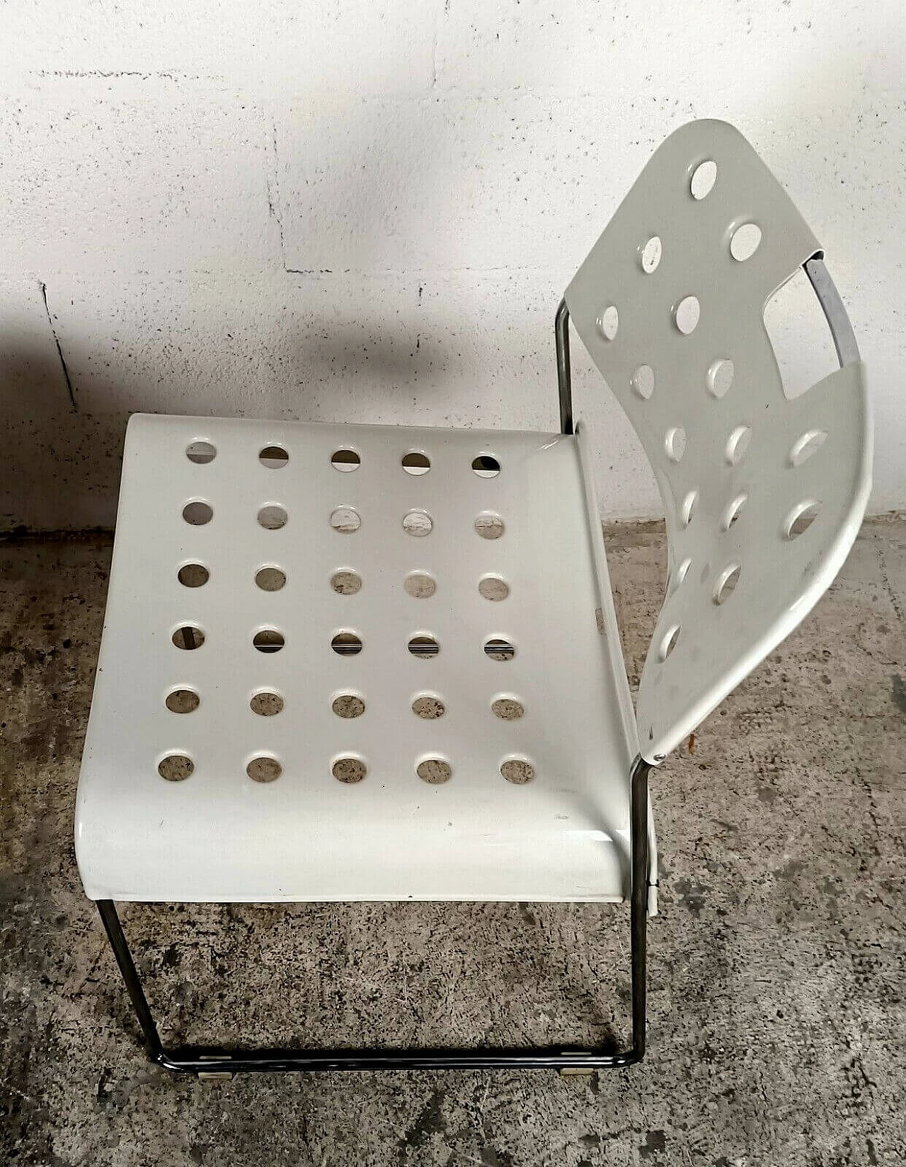 Pair of Omkstak stackable chairs by Rodney Kinsman for Bieffeplast, 1970s 1368616