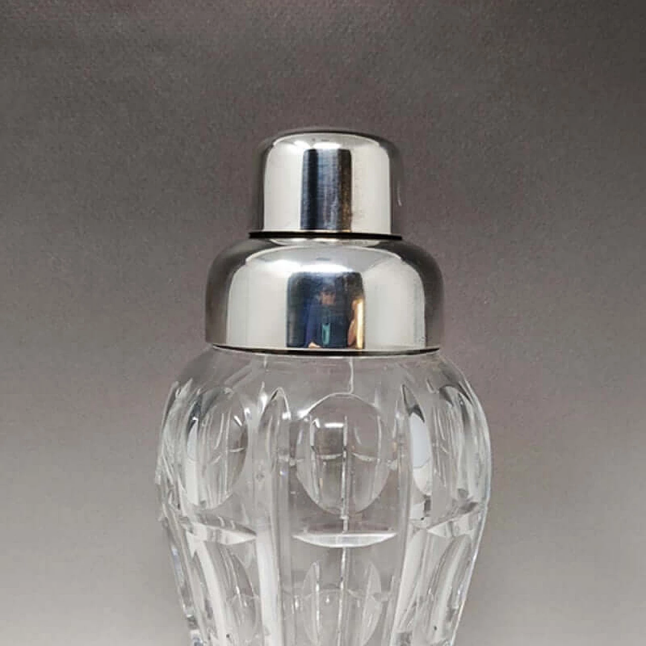 Cocktail shaker in cut crystal by Masini, 1960s 1368643