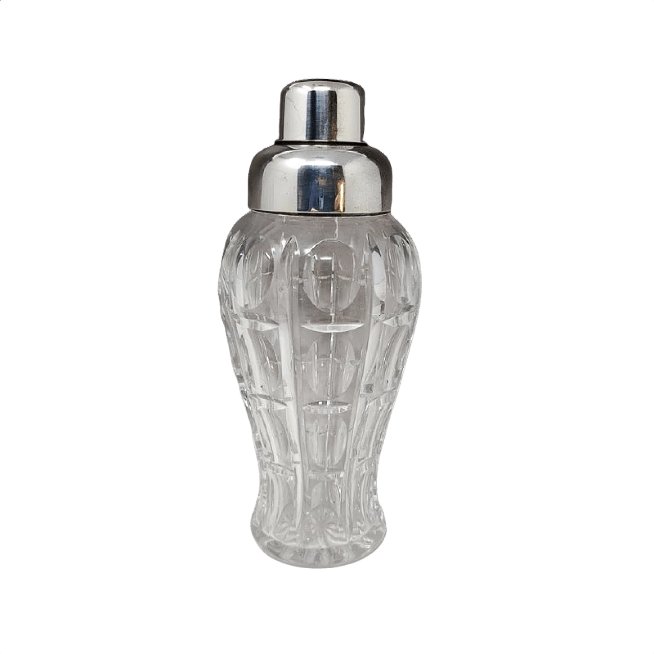 Cocktail shaker in cut crystal by Masini, 1960s 1368888