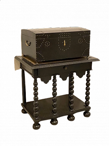 Stipo Genovese lastronato in ebano, '600