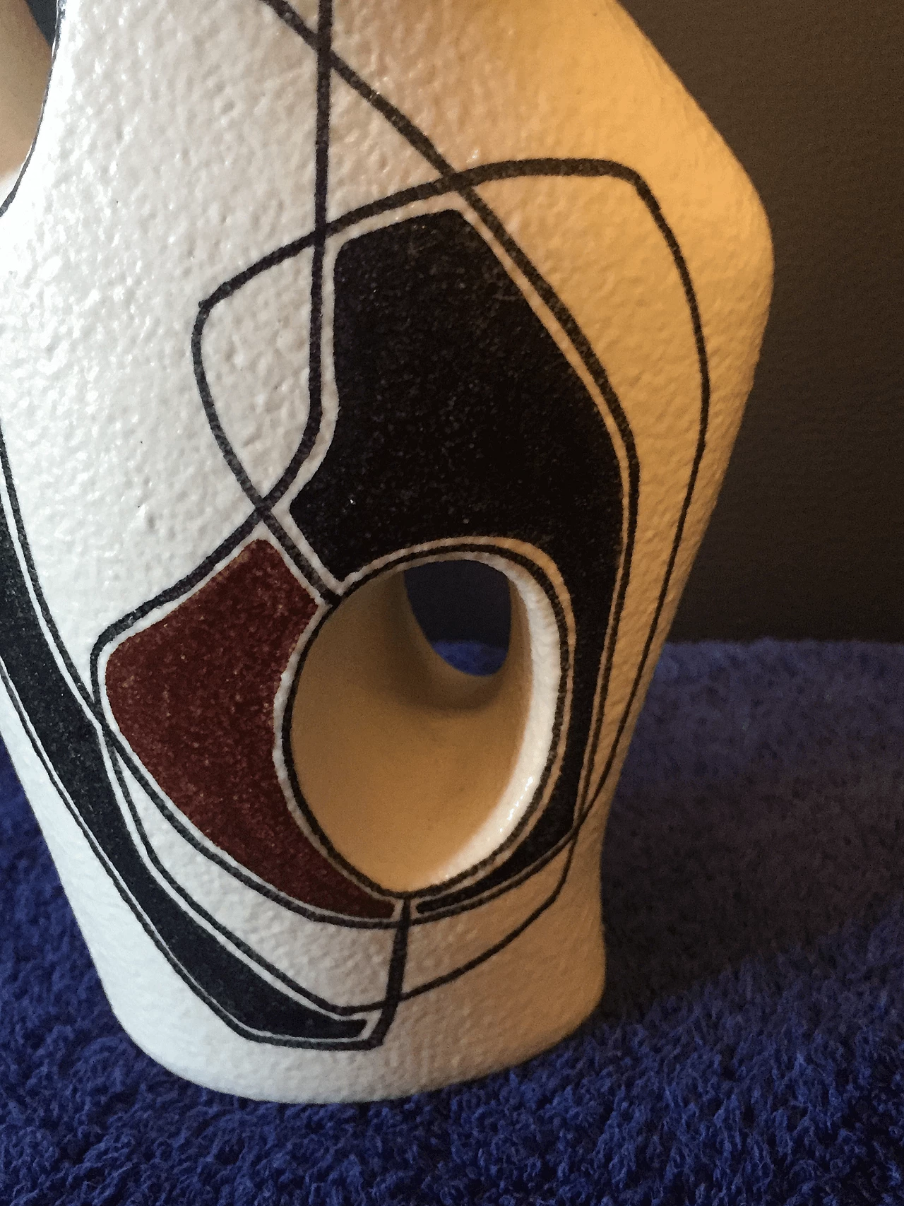 Jug in polychrome maiolica, 50s 1369262
