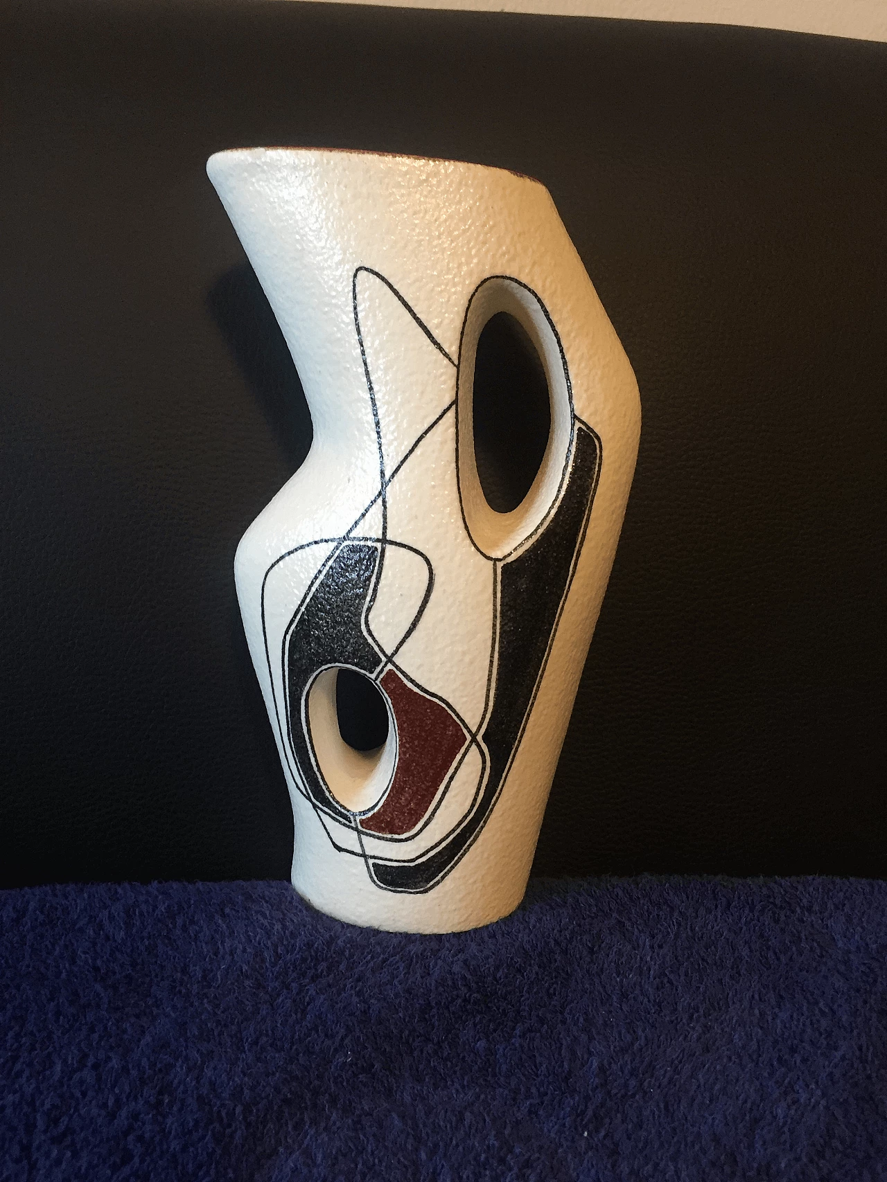 Jug in polychrome maiolica, 50s 1369263