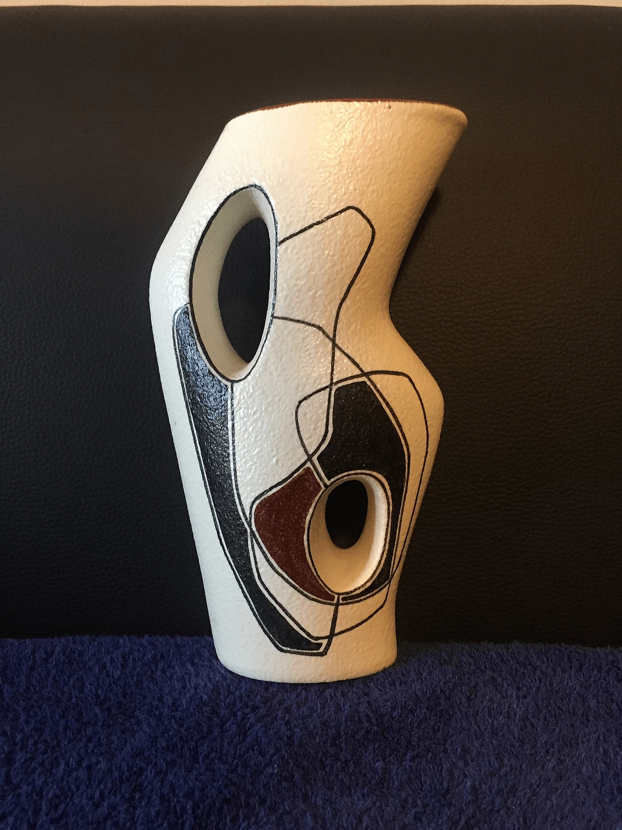 Jug in polychrome maiolica, 50s 1369270