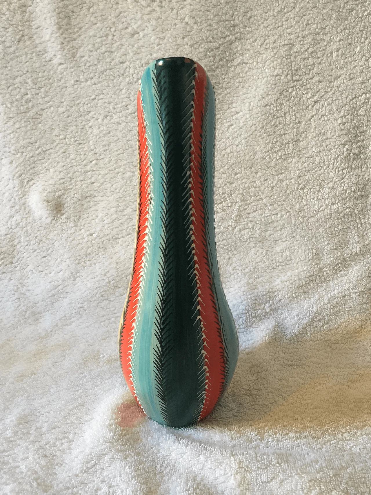 Caraffa in maiolica policroma di Deruta, anni '40 1369278