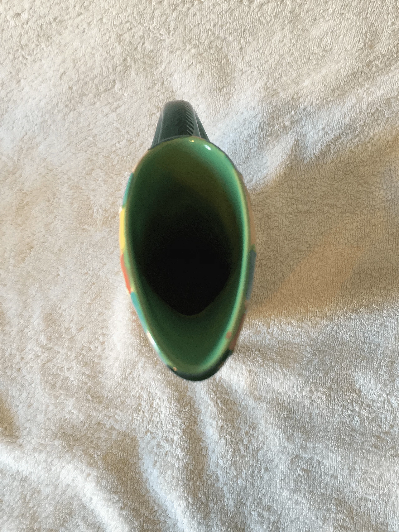 Caraffa in maiolica policroma di Deruta, anni '40 1369281