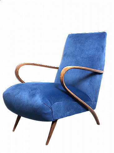 Beech armchair by Paolo Buffa, 1950s