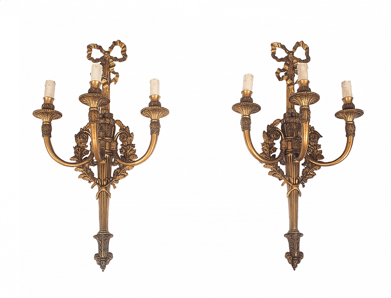 Pair of Louis XVI wall lamps, 19th century 1369747