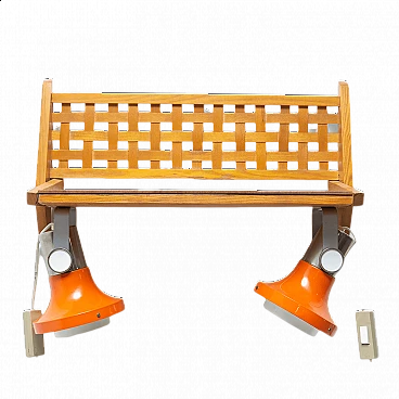 Mensola con lampade ad incasso di Uluv, anni '60