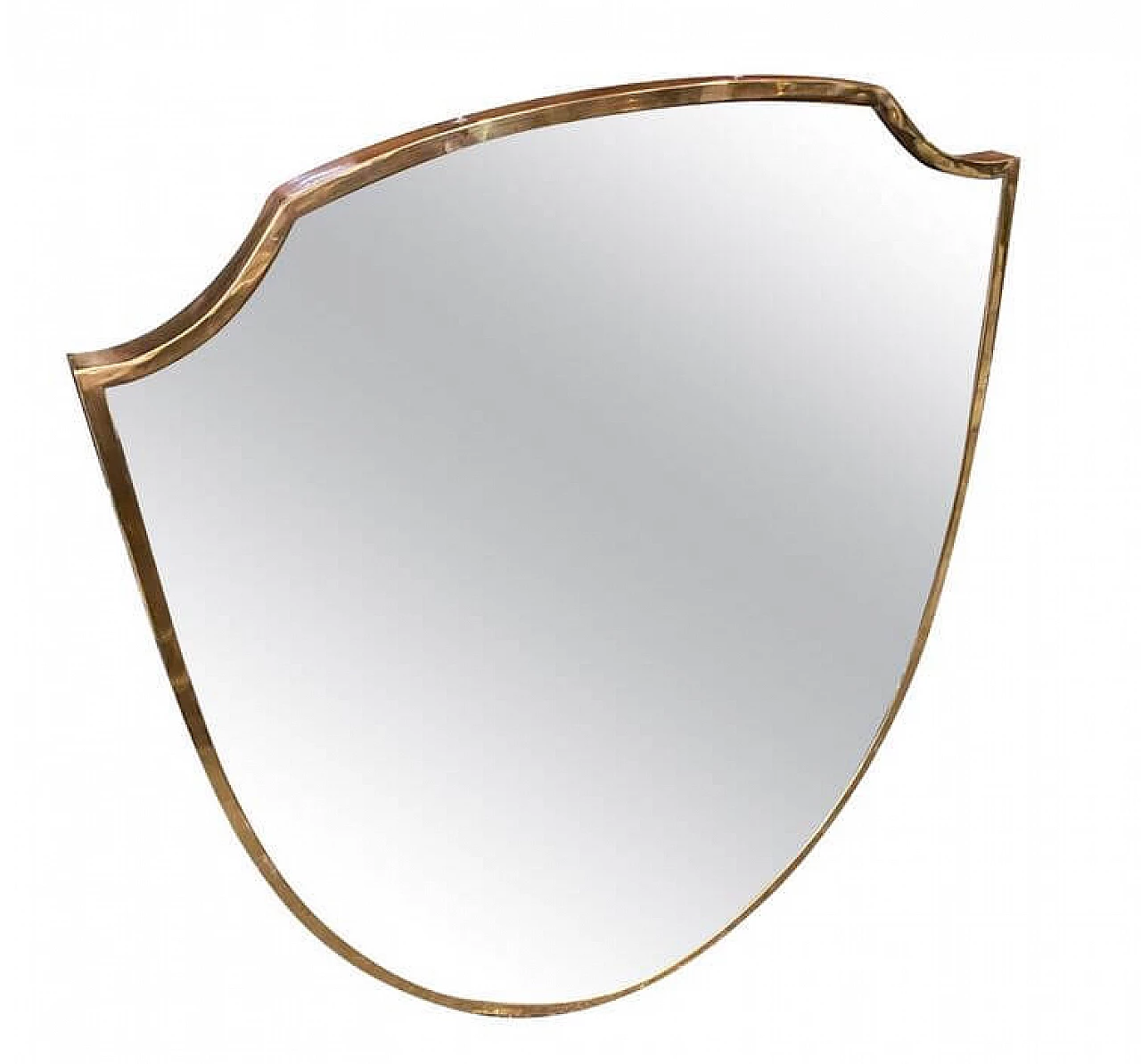 Brass wall mirror by Giò Ponti, 1960s 1369896