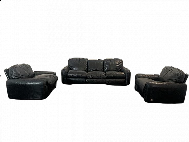 Sofa and pair of armchairs Piumotto by Arrigo Arrighi for Busnelli, 80s