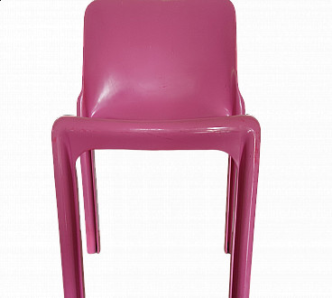 Selene pink chair by Vico Magistretti for Artemide, 1984