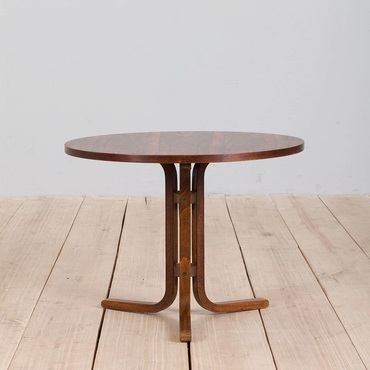 Round rosewood coffee table by Gandal Mobelfabrikken, 1960s 1370806