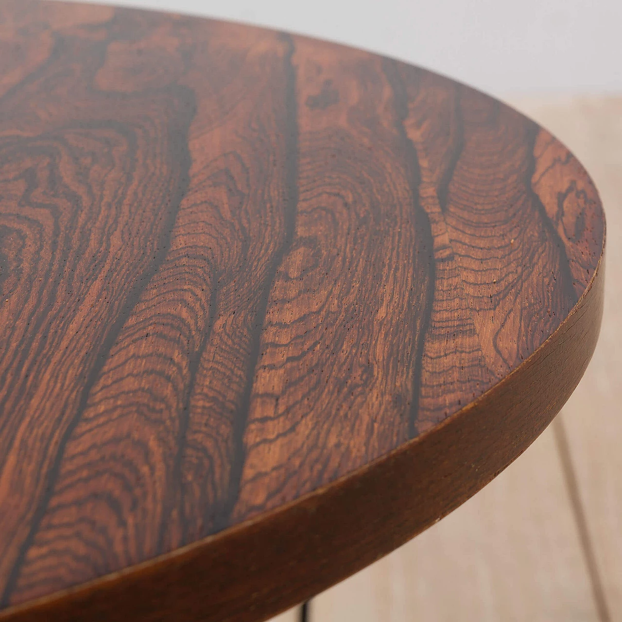 Round rosewood coffee table by Gandal Mobelfabrikken, 1960s 1370808