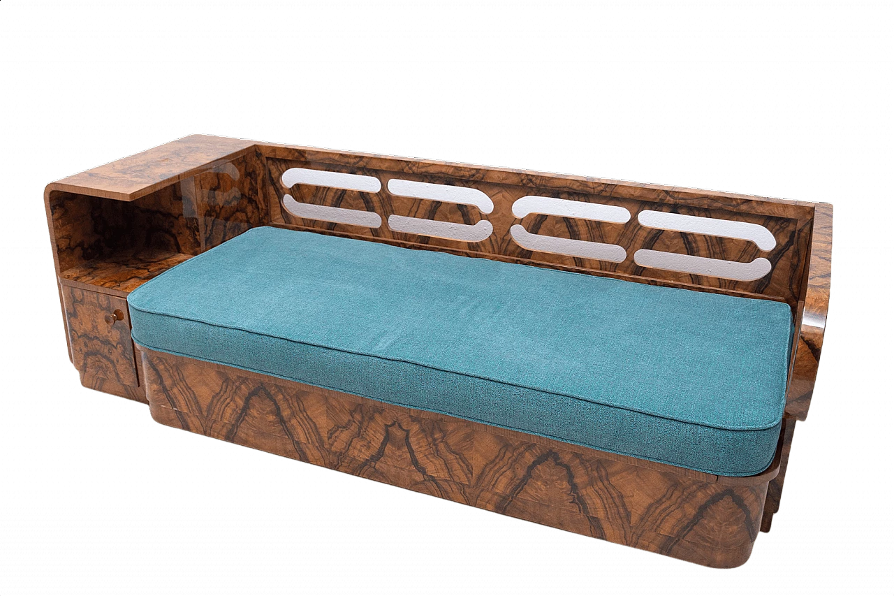 Walnut Art Deco sofa, 1930s 1370812